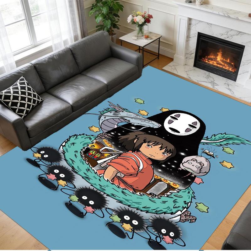 Crystal Velvet Rug Soft Non Slip Indoor Floor Mat Home DecorSpirited Away