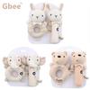 Gbee Organic Cotton Baby Rattle - Newborn Soothing Toy 0-1 Year