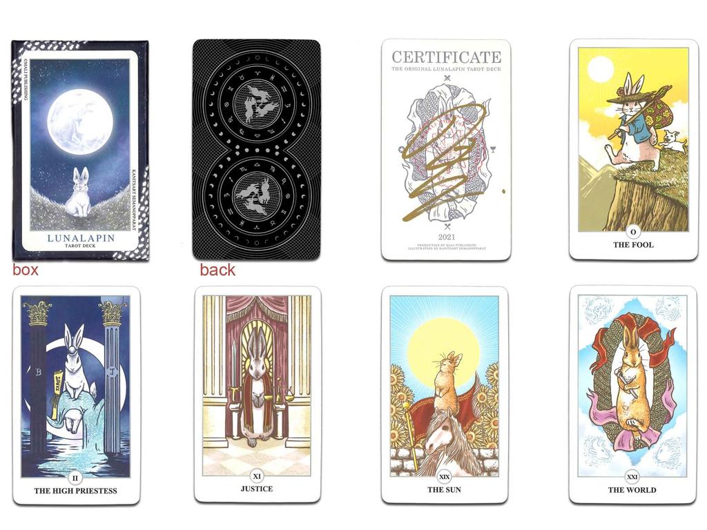 Nichiyu Tarot Card Set Rabbit a Starry Soaring Through the Night 86-card Rider-Waite-Smith [Authentic] [LUNALAPIN TAROT] "The Tarot, Rabbit, Sky"