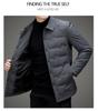 2025 Herren Slim-Fit Winter-Daunenjacke aus weißer Entendaune - Polyester Business Casual Oberbekleidung