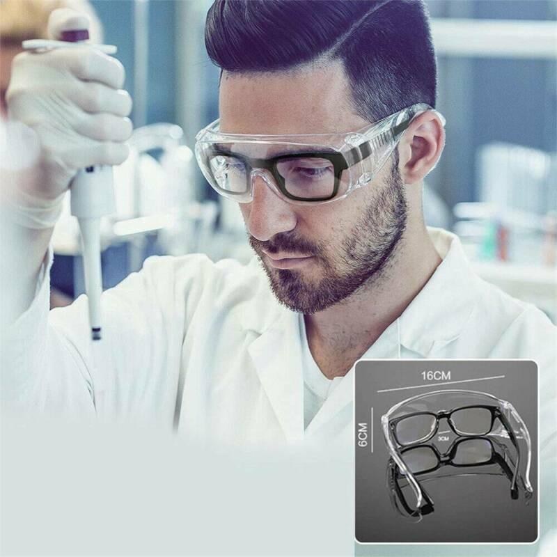 Clear Safety Glasses With Anti-reflective And Anti-shock Lens For Labs