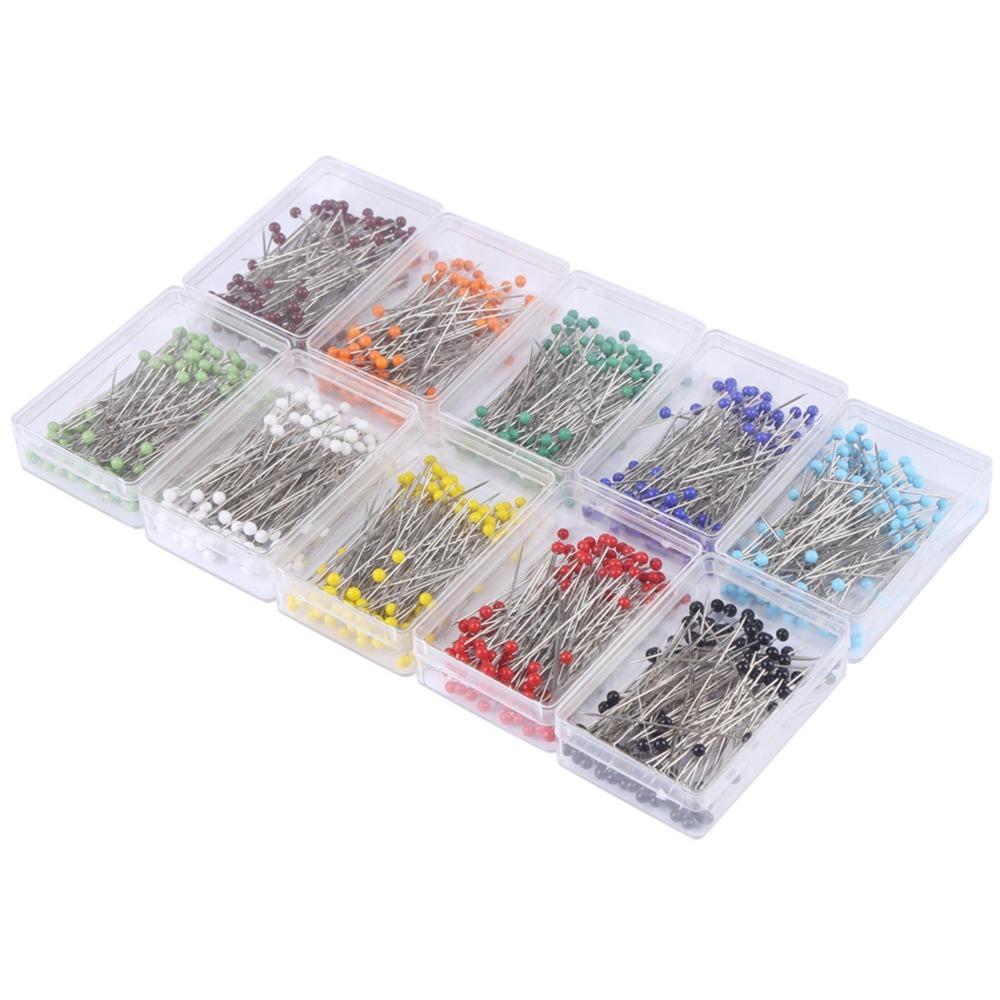 1000pcs 1.45 Inch Sewing Pins High Temperature Resist Straight Pins Quilting Pins  Dressmaking