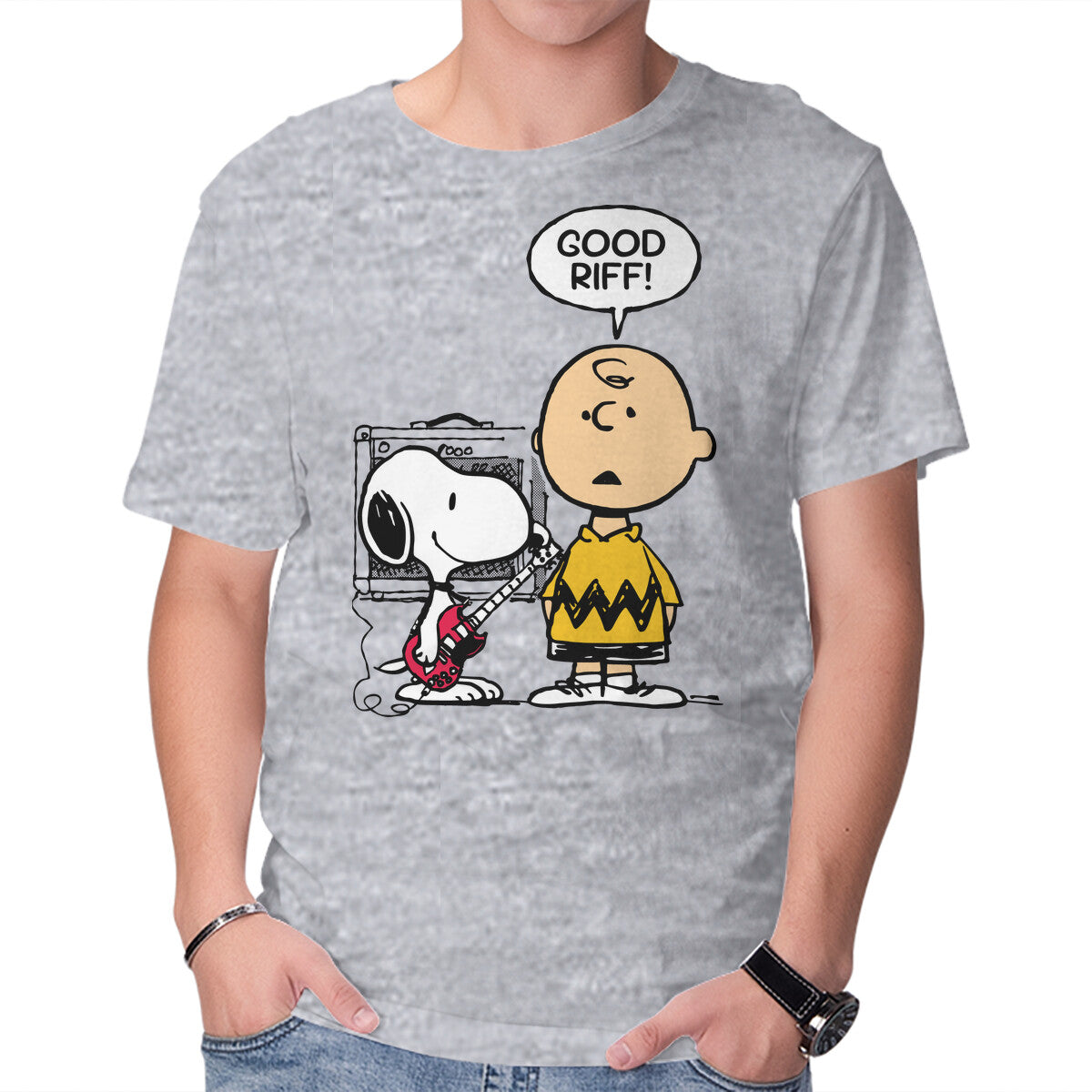 Unisex Crew Neck T-Shirt Good Riff Graphic Short Sleeve Casual Tee XXXXL