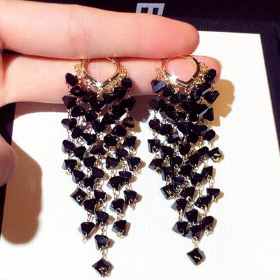 1 pár módnych náušníc s dlhým strapcom Luxusné elegantné visiace náušnice šperky