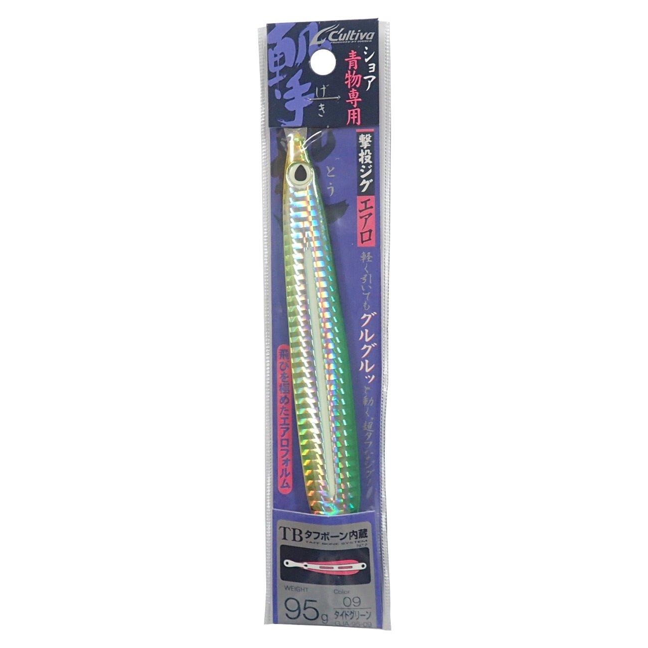 

OWNER Metal Jig Lure Shooting Jig Aero 95g Tide Green GJA-95 #9