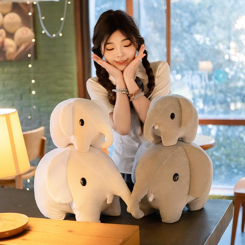 Little Elephant Plush Doll Simple Ins Style Sofa Pillow Birthday Gift Soothe Children's Doll Pillow