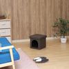 Fuji Boeki Pet House Storage Stool, 30cm Wide X 30cm Deep X 30cm High, Charcoal Fabric, Foldable, Mini 53702, Small