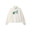 Rebel Sweatshirts Women's White Half Turtleneck Moderate Other 622962-65