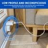 4Pcs Couch Wall Stopper Clear Acrylic Wall Spacer Bed Sofa Stopper Furniture Wall Spacer Prevents Fire Safety from Wall Outlet