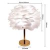 Feather Modern Table Lamp Bedroom Table Lamp Bedside Lving Room Coffee Decorative Lights Christmas Decoration Romantic Ligsting