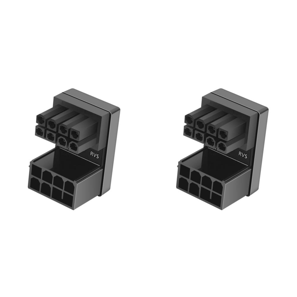 1-5Pcs Graphics Card Power Adapter ATX 8Pin 6Pin Female to 8Pin 6Pin Male 180 Degree Angled Power Adapter for Desktops GPU