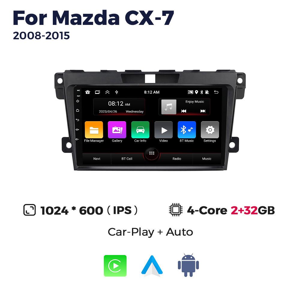 Navifly Android Car Radio Stereo Multimedia Video Player For Mazda CX7 CX 7 CX-7 2008-2015 Carplay GPS Navigation 2din Head Unit