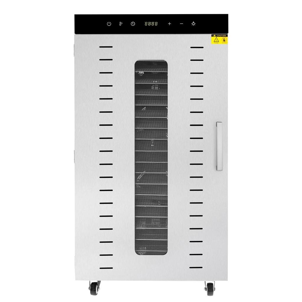 Commercial Food Dehydrator 1700W Stainless Steel 20 Tray Low Noise ≤48dB Large Batch Drying