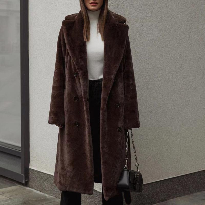 

Women s Hooded Composite Coat L кавовий