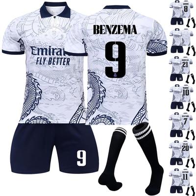 2223 Real-Madrid Dragon Special Edition Football Jerseys Shorts Socks Set New Season Shorts Socks Adult Sizes Outfits