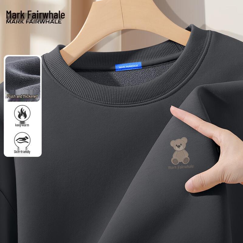 Mark Fairwhale Men's American Style Fleece-Lined Pullover Sweatshirt