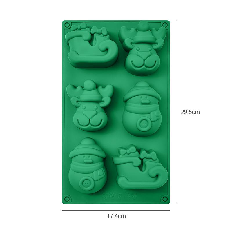 Christmas Mold Silicone Mold Christmas Tree Gingerbread Man Snowflake Christmas Mold Cookie Candy Mold