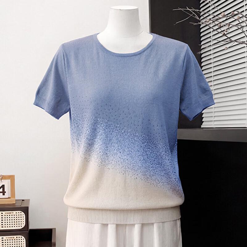 Women s Loose-Fit Ice Silk Summer T-Shirt 4XL