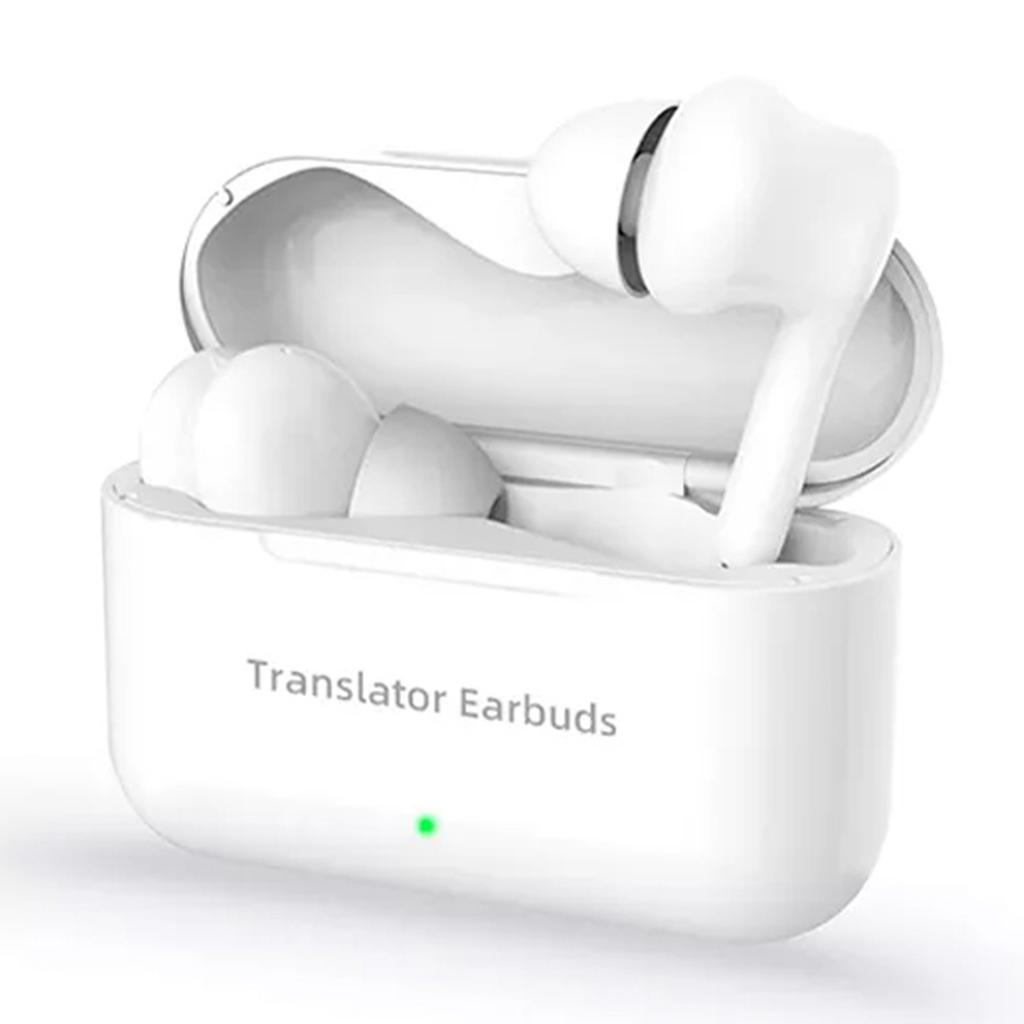 Language Translator Earbuds 127 Languages High Accuracy Dual Mic Noise Reduction Real Time   Translation Earbuds