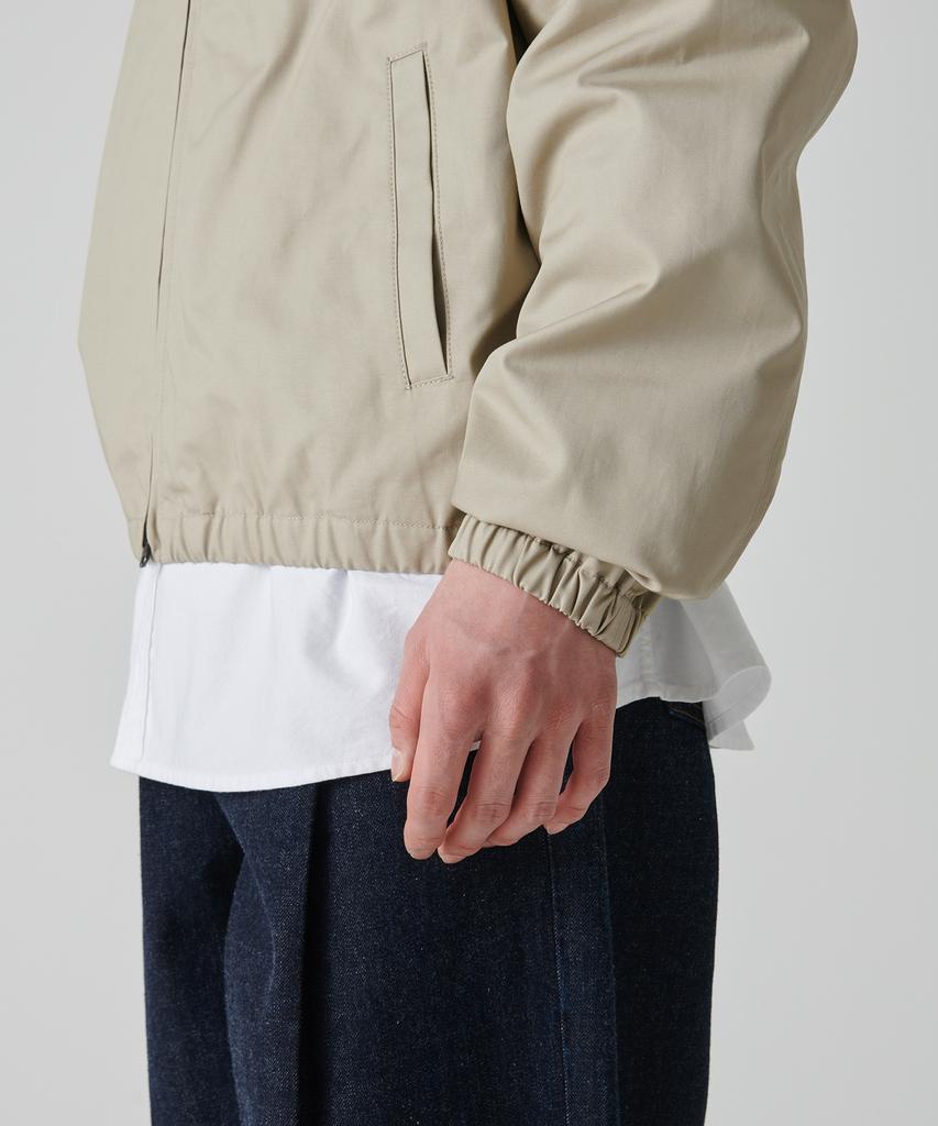 Musinsa Standard Cotton Minimal Blouson Jacket [Beige]