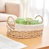 Imitation Rattan Rattan Storage Baskets Home Decoration Vegetable Fruit Hand-woven Baskets Multi-Purpose Toy Storage
