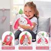 Easter Plush Bunny Toy, 25cm Strawberry Soft Plush Toy, Birthday Gift for Boys and Girls.