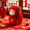 Fluffy Lamb Stuffed Doll Curly Wool Plush Toy Chinatown Lucky Mascot  New Year Gift