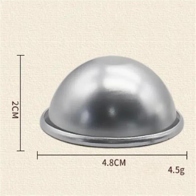 2025 Round Half Ball Sphere Shaped Aluminum Cake Pan Fondant Decorating Pastry Tools Cake Mold Cake Tins Baking Moulds Baking