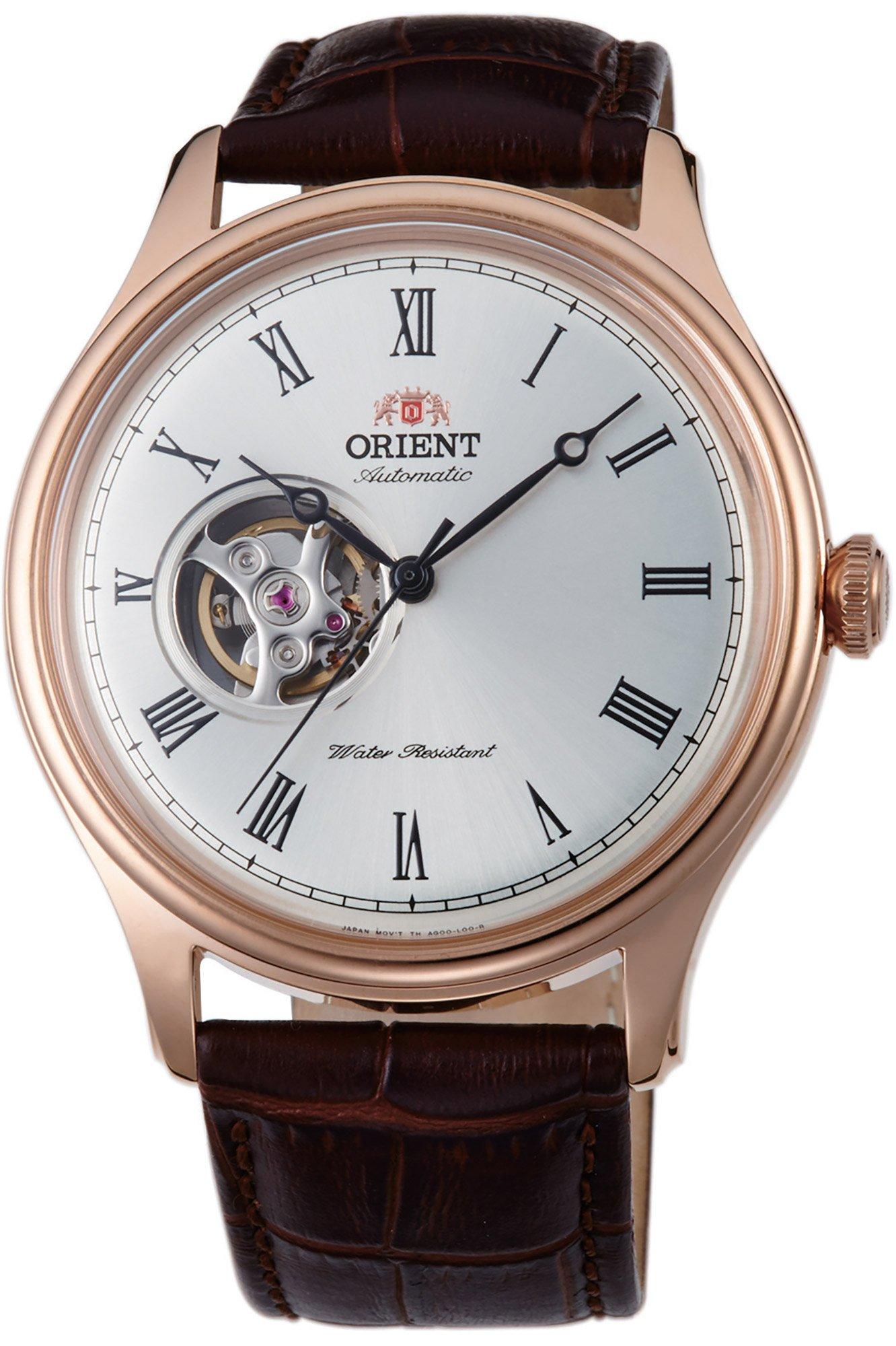 

[Men s Watch] Orient Mens Analogue Automatic Watch with Leather Strap FAG00001S0