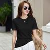 Summer Casual Loose New Solid Color T-Shirt for Women Short Sleeve Thin Internet Celebrity Hot Item