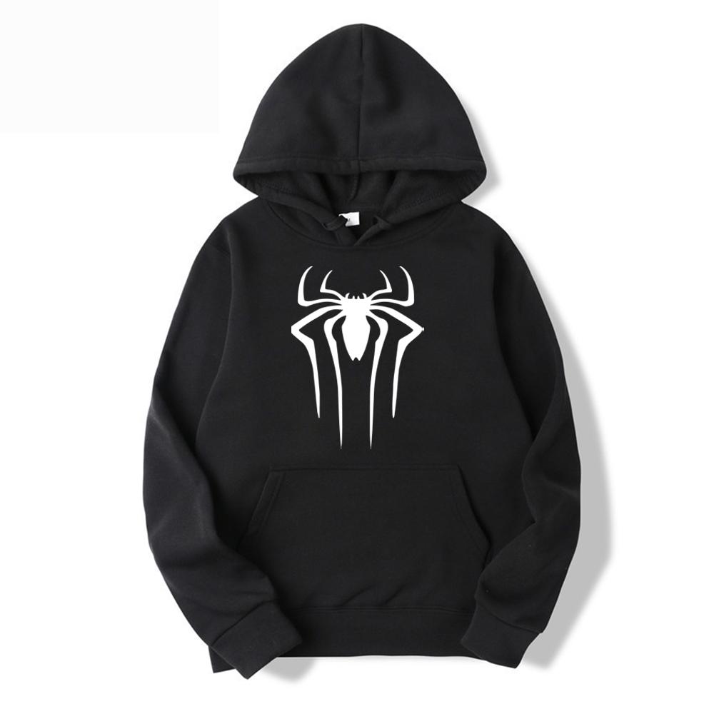2024Fashion Brand Men's Hoodie Casual Hoodie Sweatshirt Men's/Women's Top Solid Color Printed Spider Hoodie Sweatshirt
