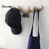 Farmhouse Wall Hook Vintage Deer Antler Hook, Rustic Mounted Heavy Retro Coat Duty Decorative Hanger for Coats Keys Bags Hats Towels Entryway