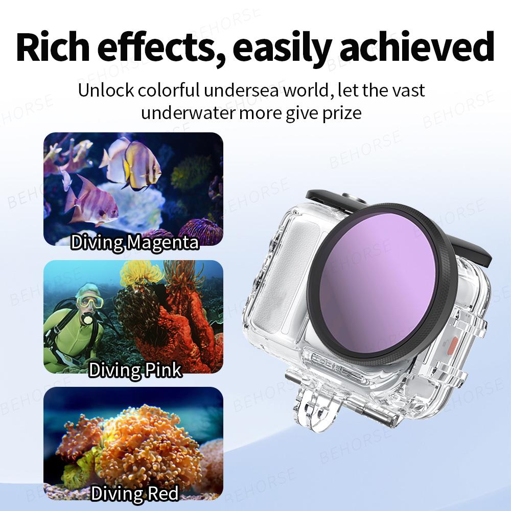 Waterproof Diving Shell Filter For Insta360 GO Ultra UV CPL ND8/16/32 Lens Filters Set For Insta360 GO Ultra Camera Accessories