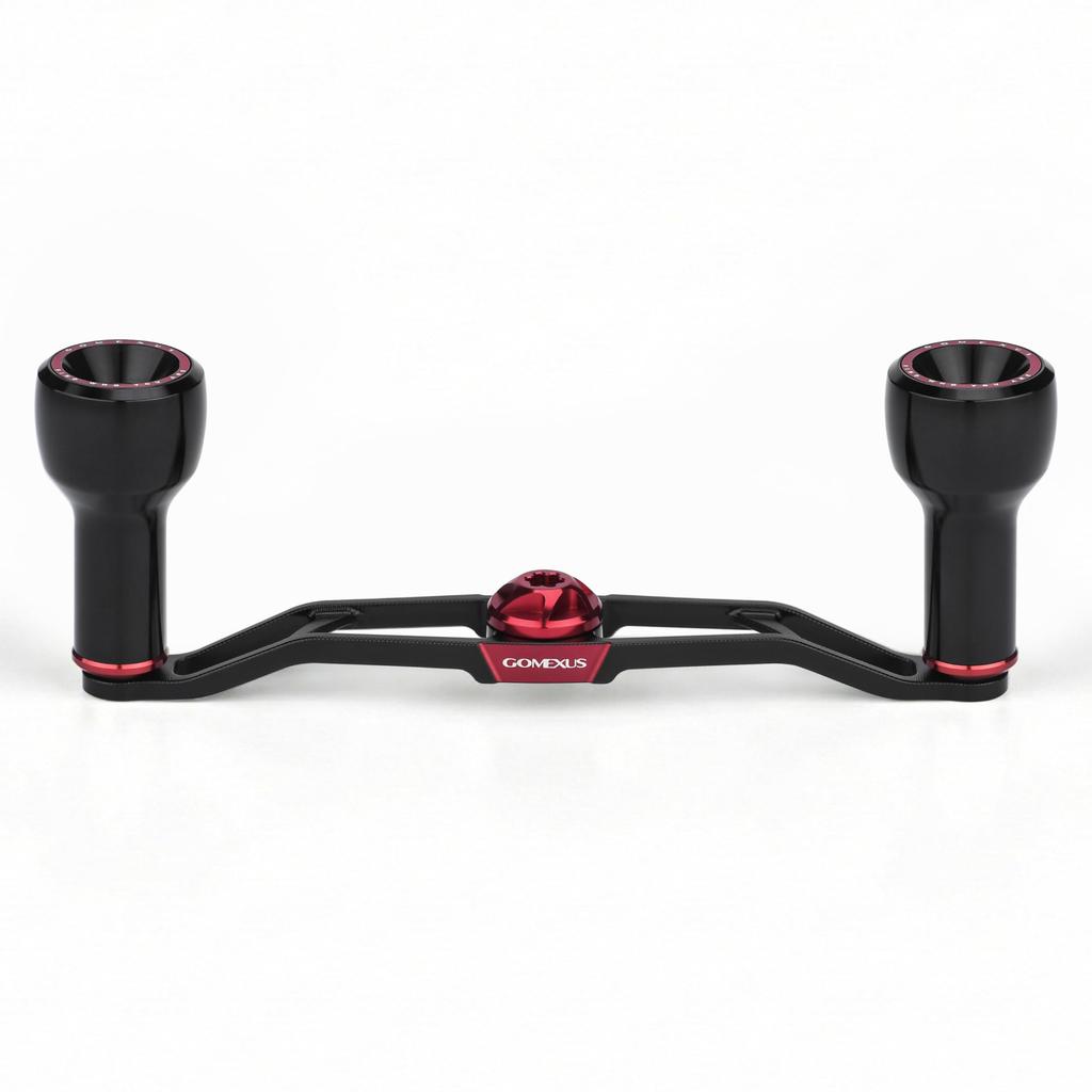 GOMEXUS Air Lite Double Reel Handle 30g 120mm With Knobs Black Red 8x5mm