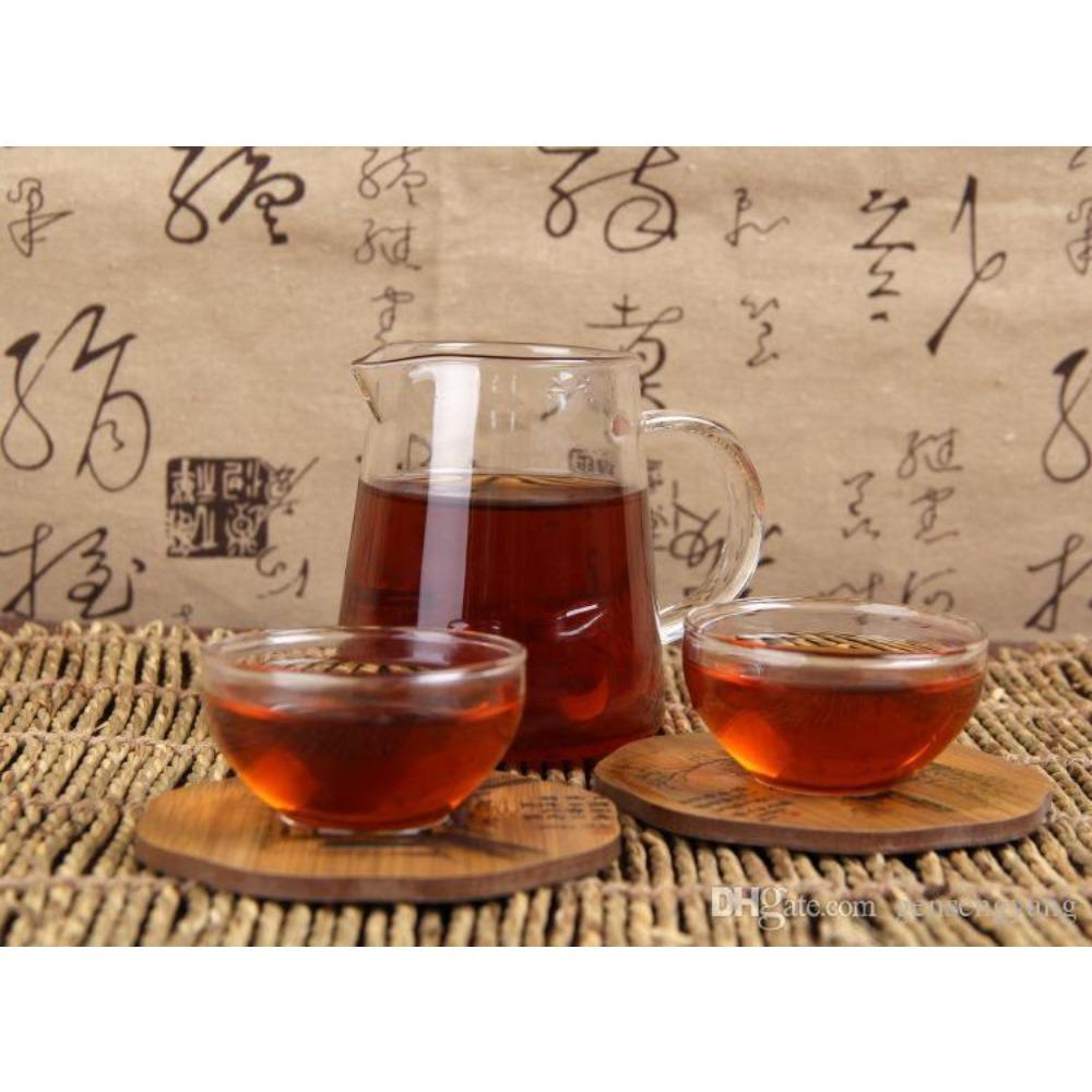 Yunnan Old Menghai 7562 Ripe Pu-erh Tea Brick Puerh 250g Black