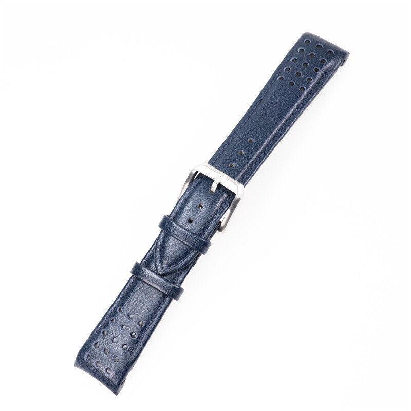 Bracelet De Montre Seiko WIRED En Cuir Véritable Bleu - Largeur 20mm, Longueur Standard, Neuf Avec étiquettes