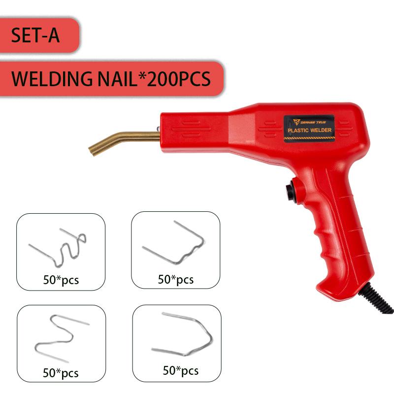 

Набор для ремонта бамперов Пластиковый сварочный аппарат Термостеплер Паяльник ЕС 220 В - Полный набор инструментов для ремонта бамперов для кузовных работ красный