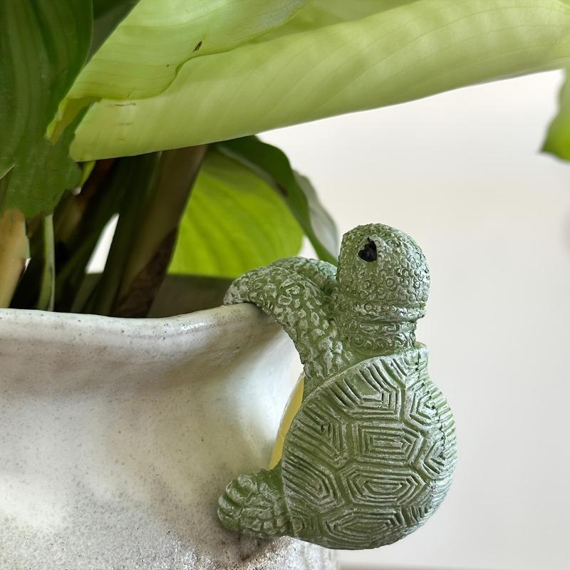 Whimsical Cartoon Turtle Resin Hanging Planter Ideal for Indoor Outdoor Decor in Living Room Bedroom TV Stand Perfect for Christmas Easter Graduation