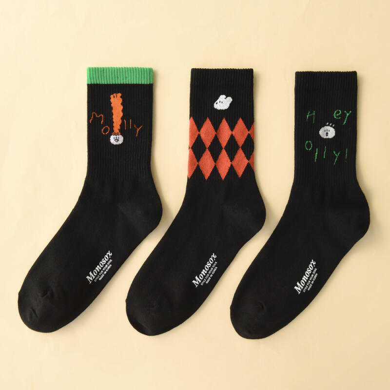 Monosocks Ollimoli Black 3 types 02. Molly
