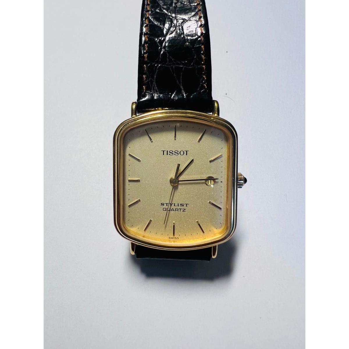 Used TISSOT STYLIST QUARTZ Tissot Stylist Quartz Gold Dial Men s Watch