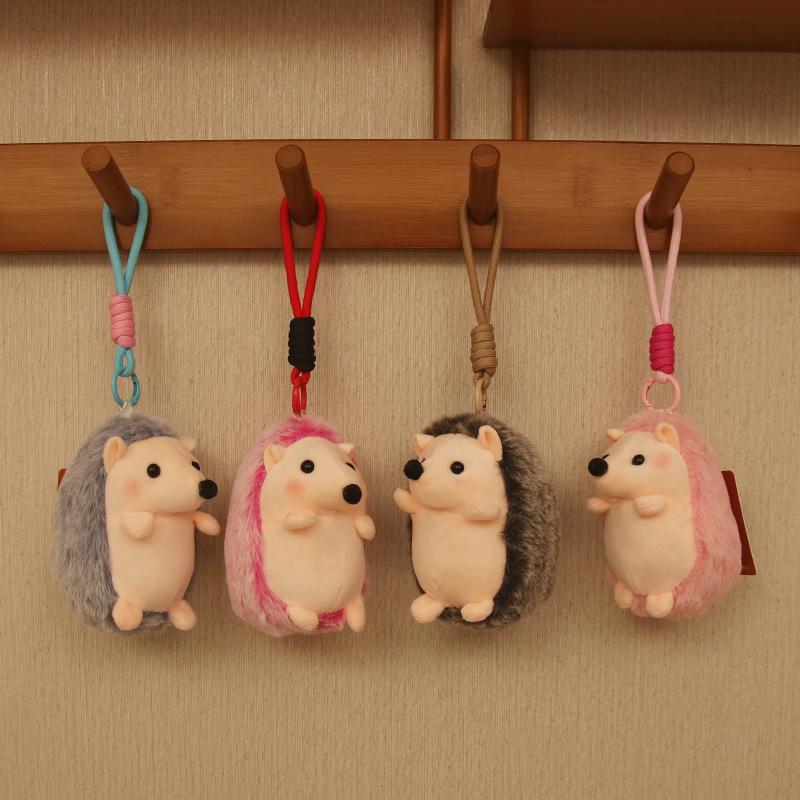 Creative Super Cute Cute Boutique Little Hedgehog Plush Toy Doll Pendant Keychain Baby Accessories Gifts