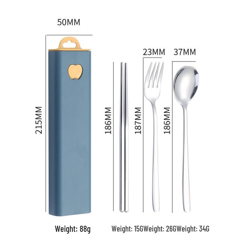 Abay 304 Stainless Steel Portable Cutlery Set