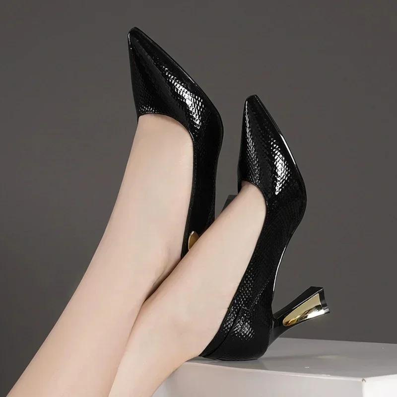 Fashion Women High Heels Shoes Sexy Pointed Toe Elegant Sandals Woman 2025 New Spring Designer Party Trend Pumps