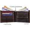 Men Casual Genuine Leather RFID Wallet - Regular Size  (6 Card Slots) Men Wallet