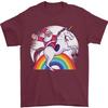 Santa Claus Riding a Unicorn Christmas Xmas Unisexs TShirt 100 Cotton