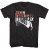 Jimi Hendrix Rock for Peace Print Tshirt Unique Legendary Guitar Festival Concert Unisexs and Womens Universal Crew Neck Tshirt