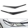 Headlight Lamp Eyebrow Decor Trim Cover For Toyota Camry SE XSE Black 2018-2024
