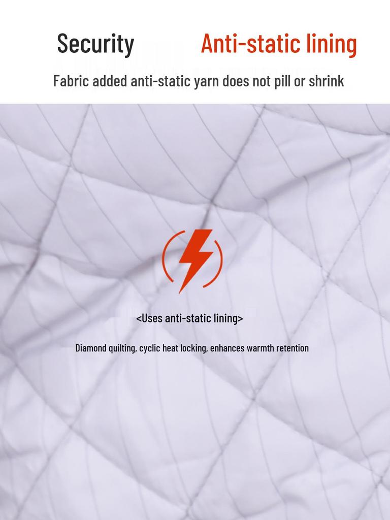 Men's Winter Antistatic Reflective Cotton-Padded Jacket for Cold Storage Workwear