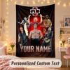 Benutzerdefinierte Personalisierte Wandteppich,Rammstein Druck Benutzerdefinierter Name Text Wandkunst zum Aufhängen für Schlafzimmer