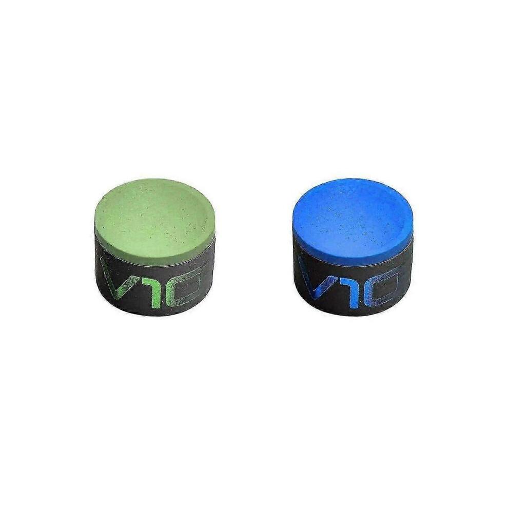 (verde)Gesso per Biliardo Taom V10 Professional, Blu/Verde
